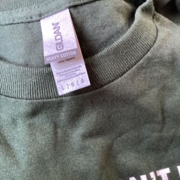 IF YOU DON’T LIKE GUNS THEN YOU PROBABLY WON’T LIKE ME Size Small t-shirt Green - Picture 5 of 5
